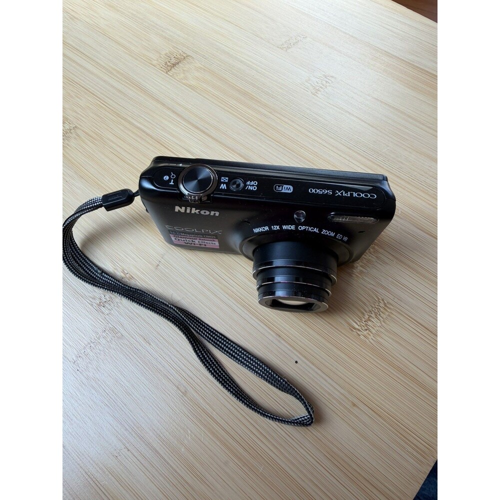 Nikon Coolpix S6500 Digital Camera 16MP 12X Optical Zoom Smile Detection Black - Picture 9 of 14